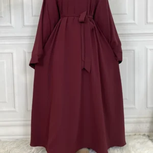 عباية متواضعة رمضان Musulman De Mode ماكسي رداء تركيا قفطان ملابس إسلامية مسلمة للنساء فستان حجاب قفطان فيستدوس