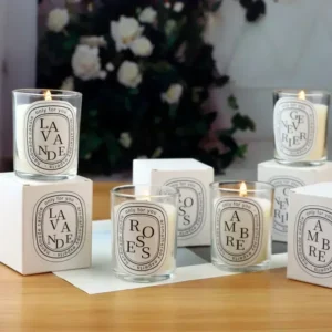 شموع معطرة شفافة رومانسية، هدية مثالية للضيوف، شموع عطرية، شموع زفاف، مرطبان شموع